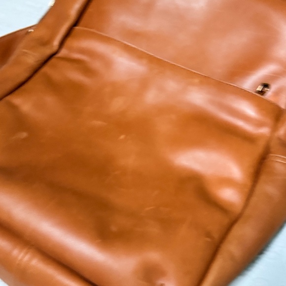 Parker Clay Mari Leather Backpack - Rust Brown: Diaper Bag - Picture 3 of 5